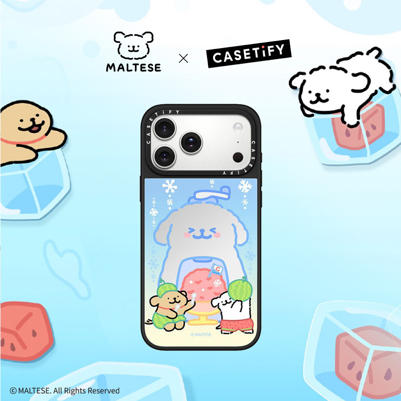 CASETiFY Maltese线条小狗 清新夏日系列 夏日刨冰 适用于苹果iPhone17ProMax/17Pro/Air/16ProMax手机壳