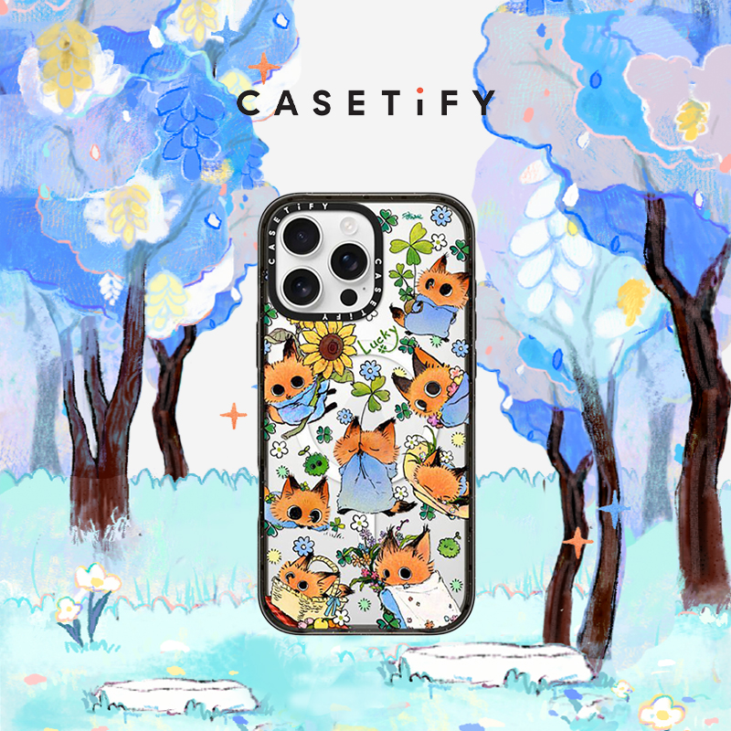 CASETiFY 一点小柿系列 治愈小柿 适用于iPhone16ProMax/16Pro/iPhone15ProMax/15pro透明手机壳