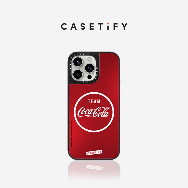 Coca-Cola x CASETiFY 联名 红色经典团队 适用于iPhone16ProMax/16Pro/15ProMax/14ProMax手机壳