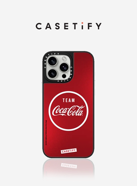 Coca-Cola x CASETiFY 联名 红色经典团队 适用于iPhone16ProMax/16Pro/15ProMax/14ProMax手机壳