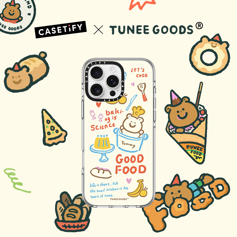 CASETiFY Tunee Goods系列 烘焙魔法手机壳 适用于iPhone16ProMax/16Pro/iPhone15ProMax透明手机壳