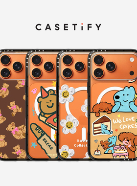 CASETiFY 纤巧手机壳 MagSafe兼容 适用于苹果iPhone17ProMax/17Pro橙色手机壳