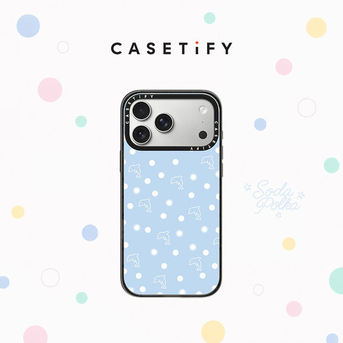 CASETiFY 汽水波点 蓝莓优格 适用于苹果iPhone18ProMax/18Pro/17ProMax/17Pro/16ProMax/16Pro手机壳