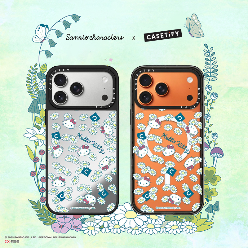 Sanrio Fairy x CASETiFY 三丽鸥绿野仙踪系列联名 小雏菊与凯蒂猫 适用于苹果iPhone17ProMax/17Pro手机壳