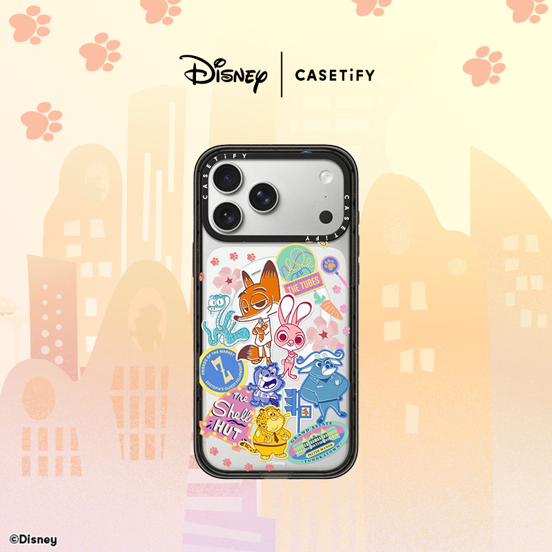 迪士尼 疯狂动物城2 x CASETiFY 联名系列 贴纸 适用于苹果iPhone17ProMax/17Pro/16ProMax/16Pro手机壳