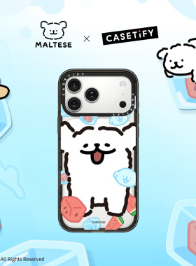 CASETiFY Maltese线条小狗 清新夏日系列 冰镇西瓜 适用于苹果iPhone17ProMax/17Pro/Air/16ProMax手机壳