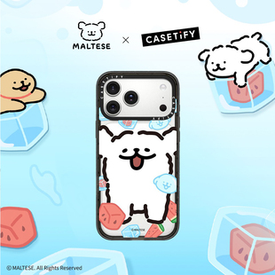 CASETiFY Maltese线条小狗 清新夏日系列 冰镇西瓜 适用于苹果iPhone17ProMax/17Pro/Air/16ProMax手机壳