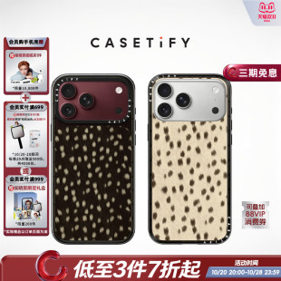 CASETiFY 黑色小鹿纹/米色小鹿纹 适用于苹果iPhone18ProMax/18Pro/17ProMax/17Pro纤巧/晶釉手机壳