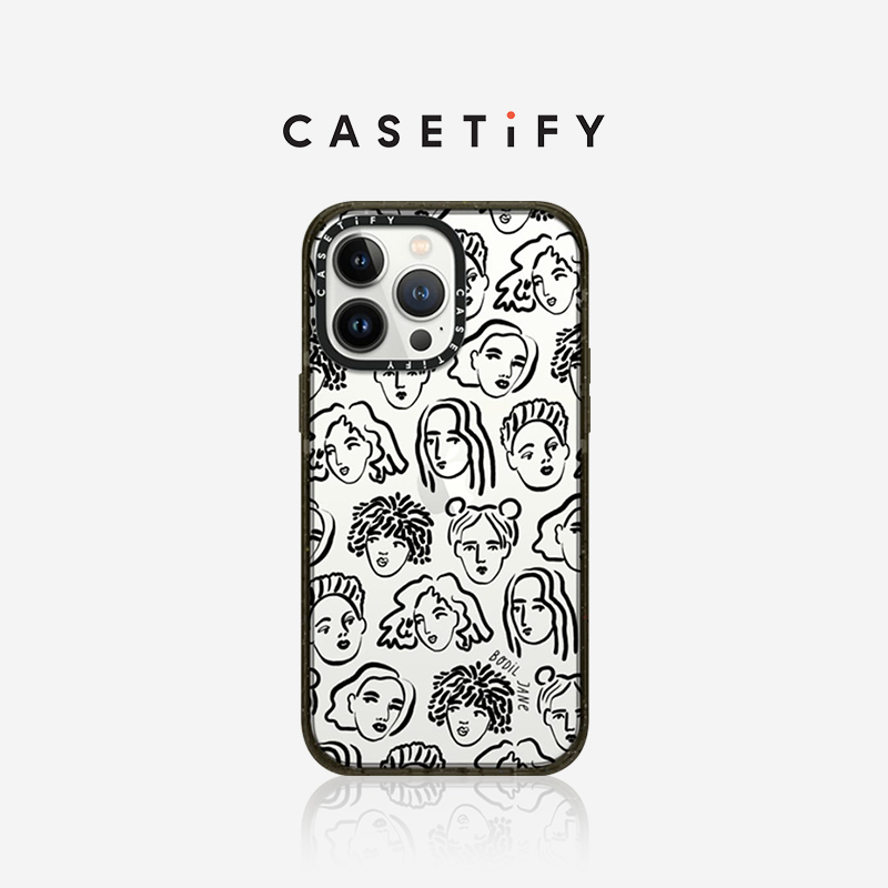 casetify黑色肖像手机壳