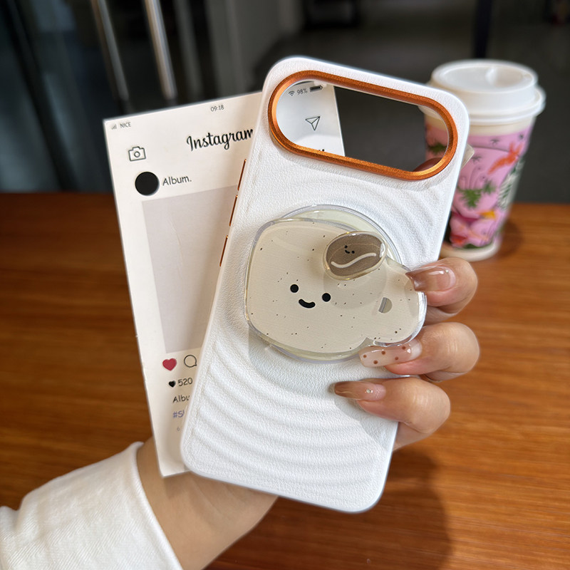 高档磁吸支架适用荣耀500手机壳皮纹荣耀500pro保护套全包防摔硅胶软边荣耀500PRO创意可爱磁吸气囊支架