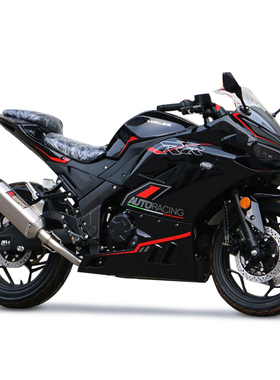 新款【可上牌】成人摩托车跑车街车400cc趴赛都市通勤个性重机车