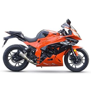 新款大排摩托车跑车 双R400CC水冷公路赛重机车燃油整车可上牌