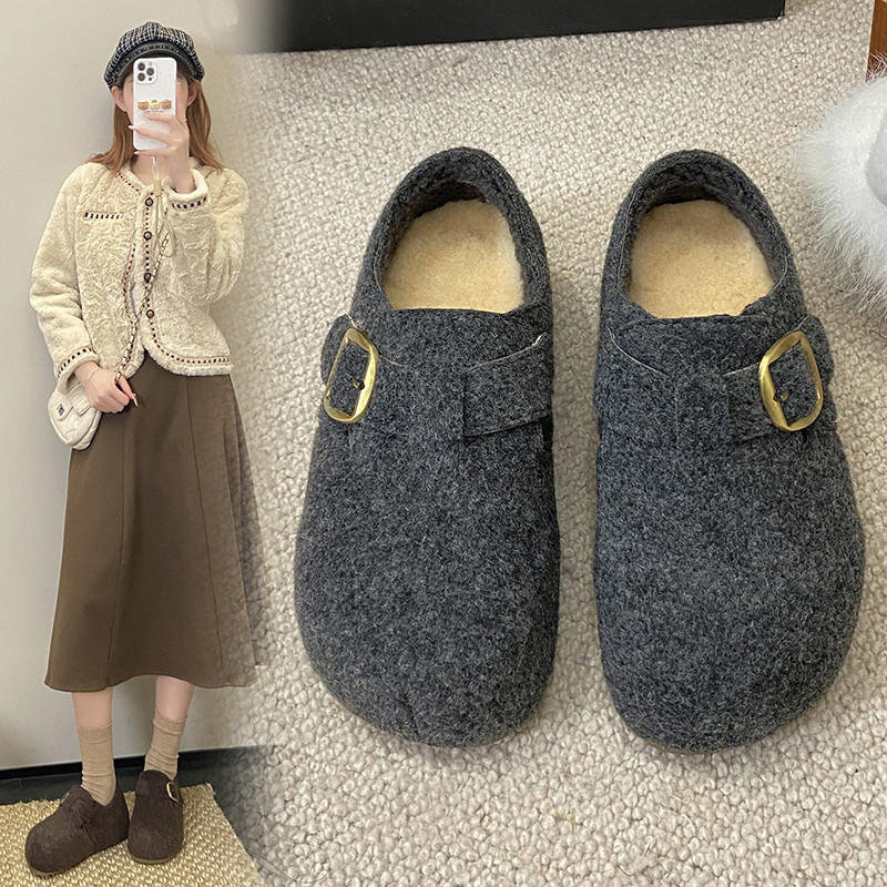 内增高加绒勃肯鞋女2026春秋新款一脚蹬厚底豆豆鞋保暖棉鞋0115w,女鞋,勃肯鞋/软木鞋,淘宝优惠券,粉丝福利购,淘宝优惠卷