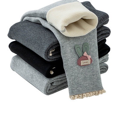 女童加绒加厚打底裤洋气