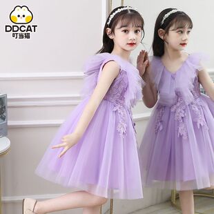 季 女孩网纱气童礼公 2夏小演出洋儿裙子服六一儿童节206新款 网红款