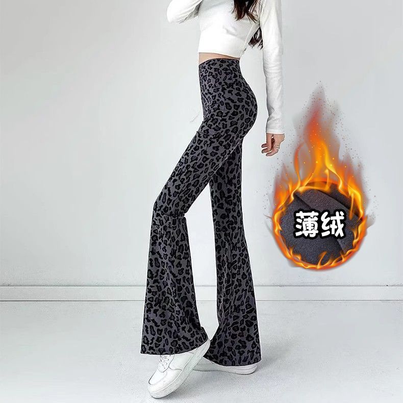 网红款豹纹裤205秋款腰鲨