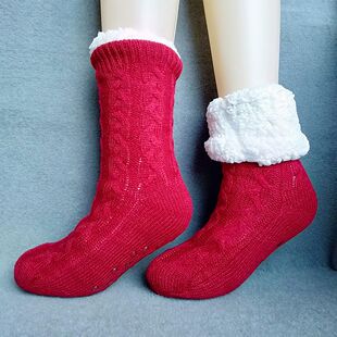 网红款 冬脚神被宿舍晚上用超厚发热袜子脚天暖器床上睡觉用窝脚冷