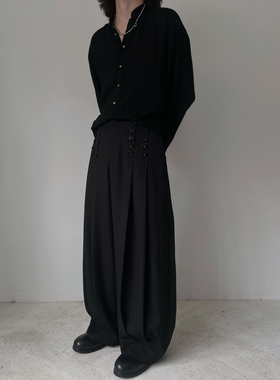 ACYCLIC_无环 双排扣阔腿灯笼裤