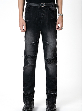 ACYCLIC_无环 水洗破坏弯刀裤