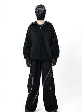 ACYCLIC_无环 尼龙拼接结构卫衣