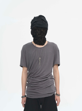 ACYCLIC_无环 螺旋缠绕短袖 先锋结构剪裁纯棉透气