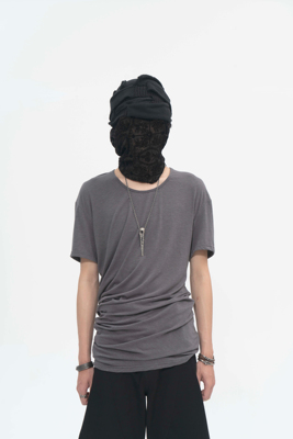 ACYCLIC螺旋缠绕短袖暗黑先锋