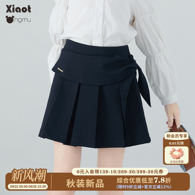 学院风女童半身裙2025新款设计感