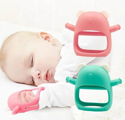 防吃手安抚牙胶婴儿6个月以上小月龄磨牙棒宝宝4个月咬咬胶食品级