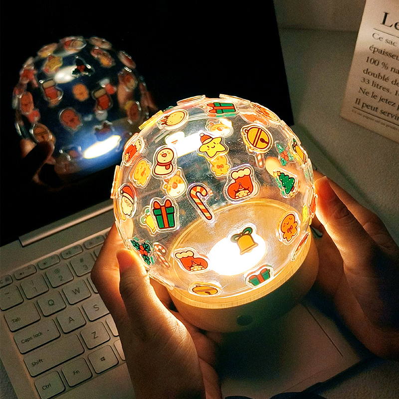 儿童圣诞节元素礼物diy手工小夜灯实用女生送男朋友小孩亲子互动