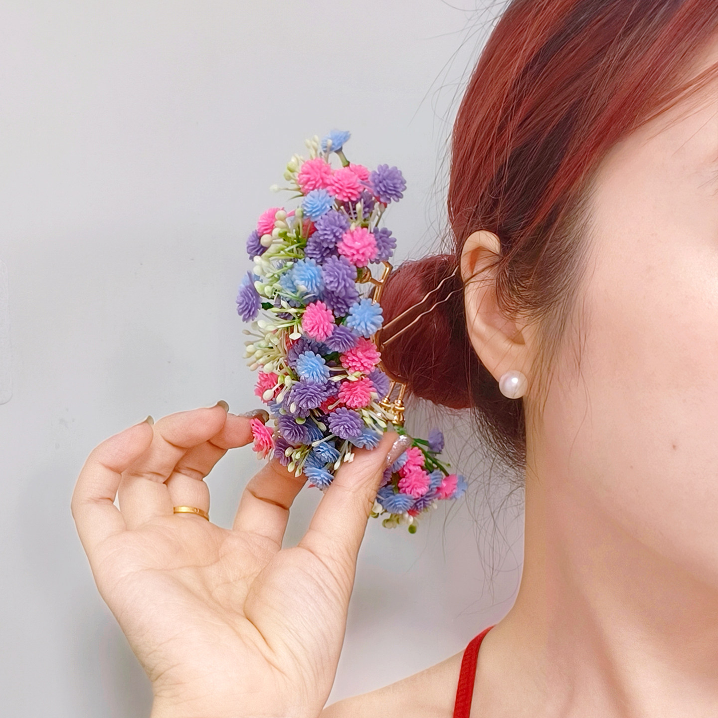 手工diy花束发簪材料包三八妇女节礼物实用公司女生员工沙龙活动