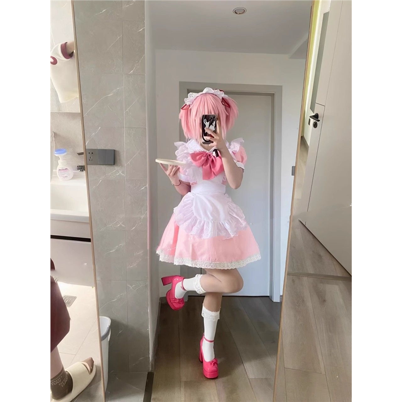 晓美焰鹿目圆cos女仆装套装