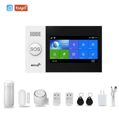 TUYA GSM WIFI 4g无线报警器系统防盗报警器家用防盗报警器红外