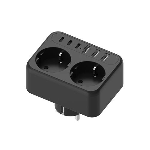 东莞工厂直销欧规排插，插墙式2位3A3C5V3.4A智能 充电欧规CE认证