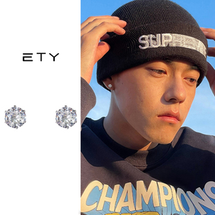 耳钉男士 磁吸耳夹 潮流小众独特设计耳饰冷淡风男生耳骨夹嘻哈美式