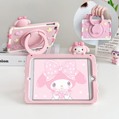 趴趴美乐蒂360旋转2025新款 ipad11保护套iPadAir76硅胶mini7卡通10.2第9代适用苹果pro11全包12.9防摔9.7软壳