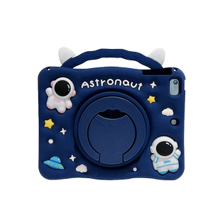 膨胀3D手提捏捏宇航员360旋转iPad11保护套iPadAir765带笔槽硅胶Mini7卡通Pro12.9全包10.2第10代平板9.7软壳