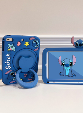 趴趴史迪奇360旋转适用三星s10fe保护套a11+a9+a8带笔槽s6lite硅胶a7卡通s10lite防摔s9fe全包s8横竖屏s7软壳