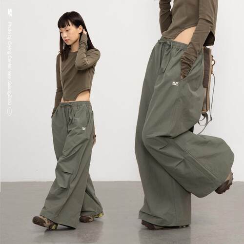 CryingCenter美式风衣料运动裤