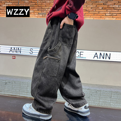 男童秋季长裤帅气时髦牛仔裤百搭