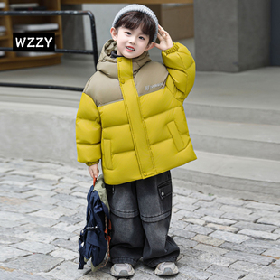 男童棉服外套儿童冬季棉衣2025新款小男童加厚冬装宝宝棉袄面包服