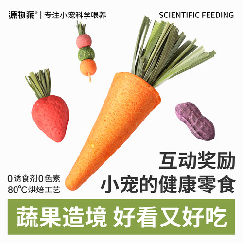源物派兔兔蔬果磨牙零食啃咬玩耍