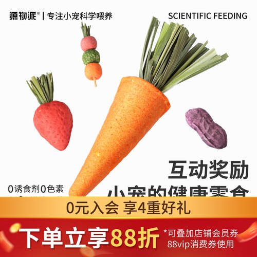 源物派兔兔蔬果磨牙零食啃咬玩耍