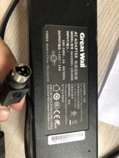 异物检测仪Great 12V10A3针 1201000长城 Wall电源适配器GA120SD1