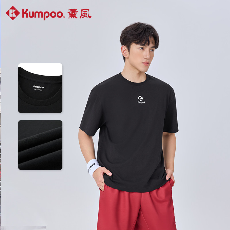 薰风2026新款运动短袖上衣男款休闲宽松羽毛球跑步健身文化T恤,运动服/休闲服装,运动T恤,淘宝优惠券,粉丝福利购,淘宝优惠卷