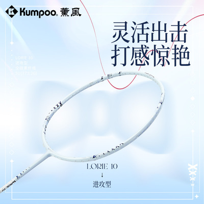薰风全碳素纤维羽毛球拍Lorie10