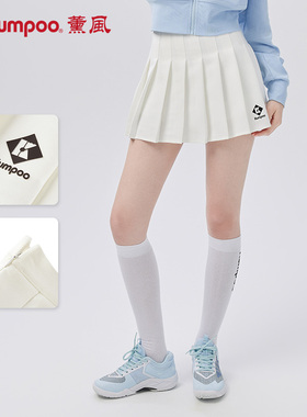 薰风羽毛球服运动短裙夏季透气速干休闲女百褶短裙熏风K243W-7033