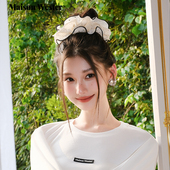 官方女士流行法绣缝珠设计感发圈 新品 Masion Wester2025秋季