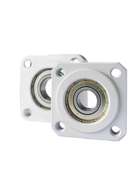 不锈钢带扣环单轴承方法兰嵌入型轴承座 BASR替米思米轴承座组件