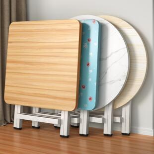 收折桌子超小折叠桌座子桌子小可折叠桌餐桌家用户型简易圆桌出租