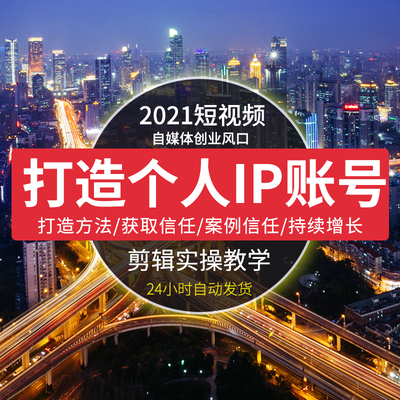 个人IP打造教程社交品牌定位训练营资料文案短视频教程创业副业